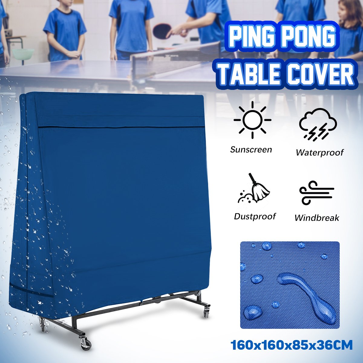 Table Tennis Sheet Waterproof Dustproof Cover