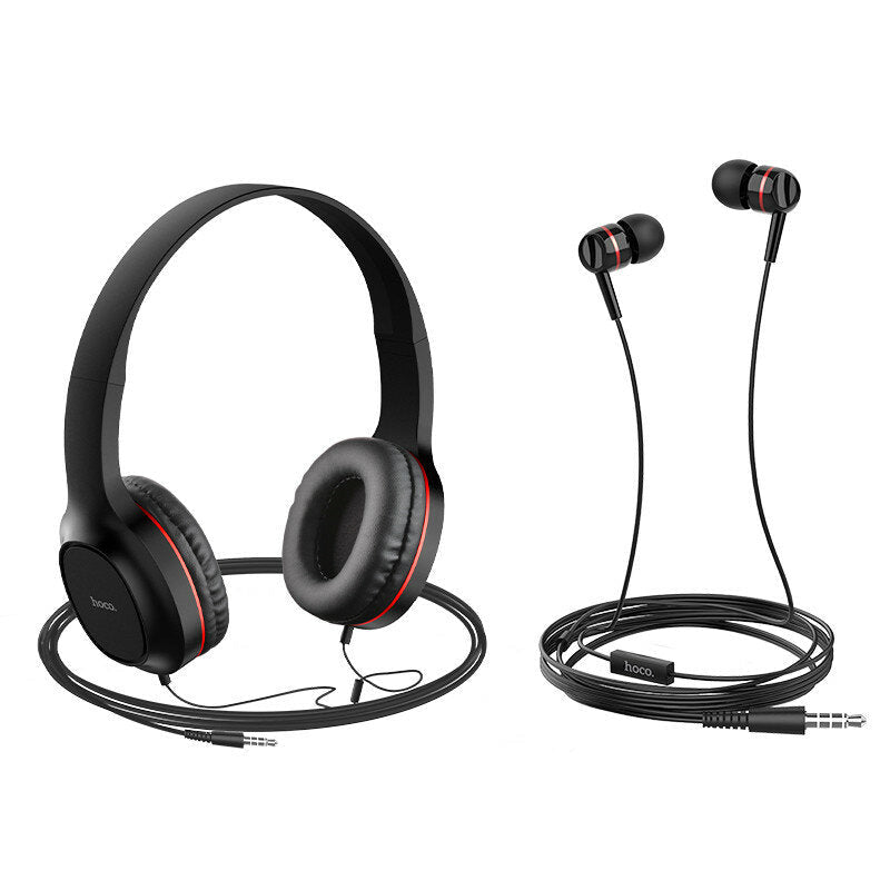 Universal Music Set of Wired Headphone With 3.5mm Earphone With Mic for PC Computer Phone