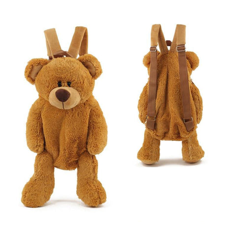 Backpack Female New Plush Doll Casual Bag Personality Cartoon Bear B2305