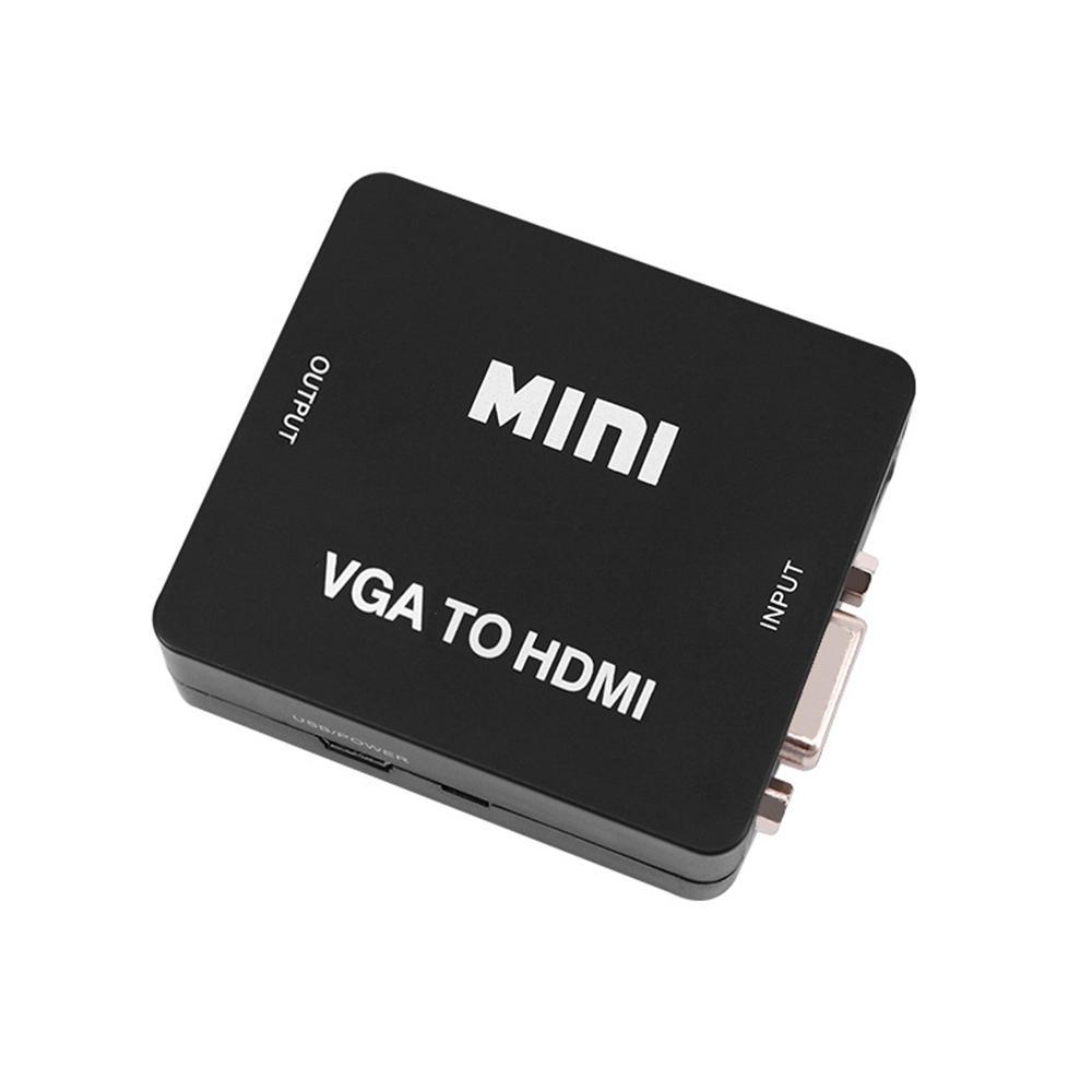 1080P HD VGA to HDMI Converter Adapter with Audio USB Power Connector for PC Laptop to HDTV Monitor Display