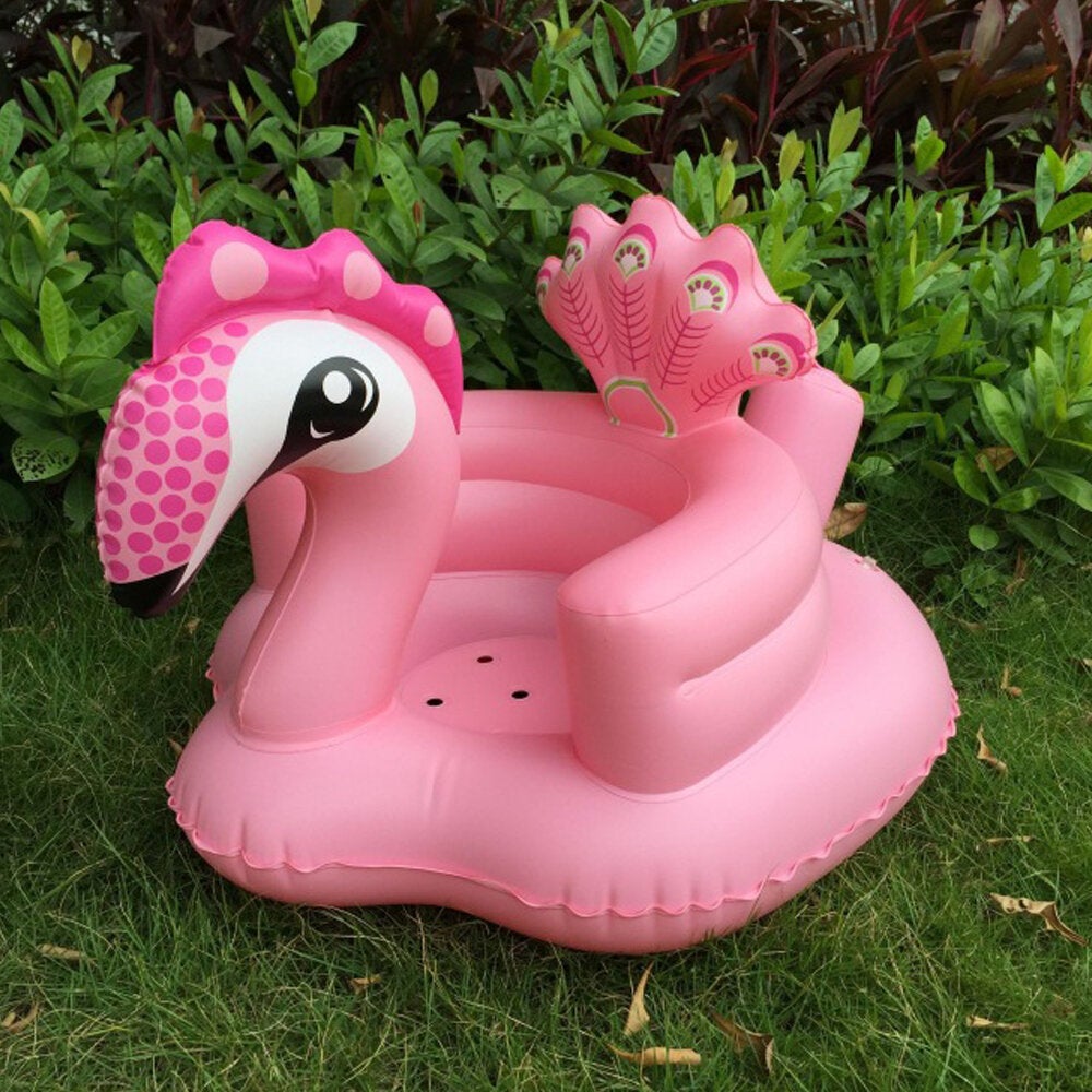 Cartoon Cute Peacock Inflatable Toys Portable Sofa Multi-functional Bathroom Sofa Chair for Kids Gift