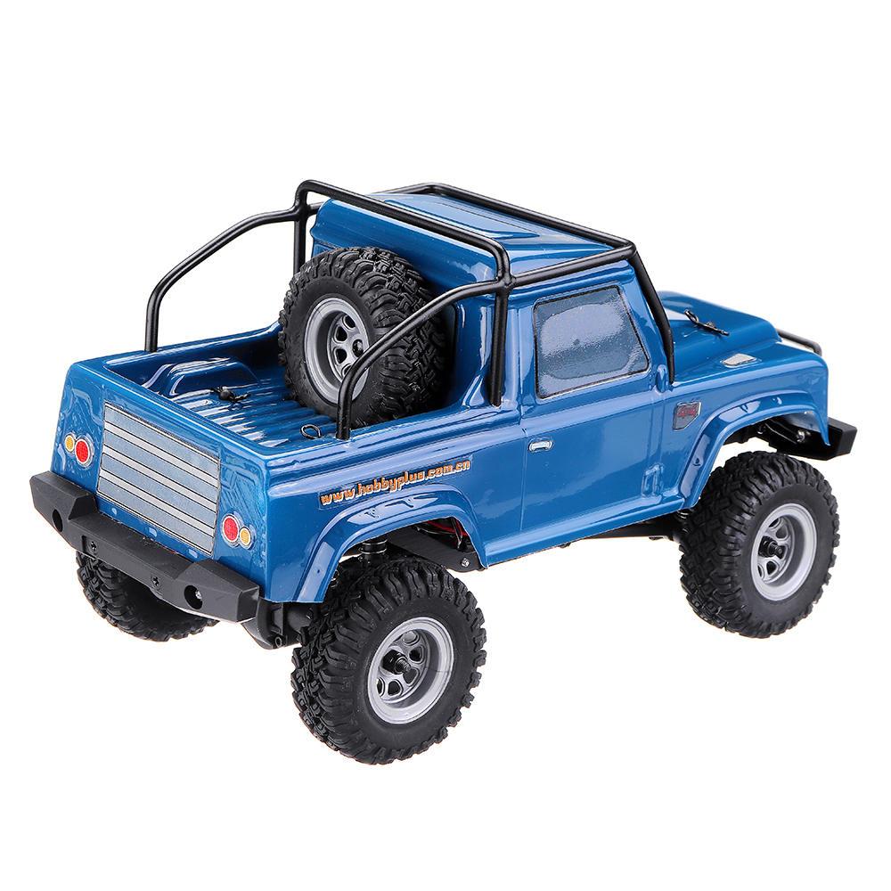 1/24 Mini RC Car Crawler with Two Batteries 4WD 2.4G Waterproof RC Vehicle Model RTR for Kids and Adults
