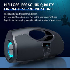 Bluetooth Speaker Portable Wireless Speaker Stereo Music Box with 40W Microphone FM Radio Outdoor Speaker