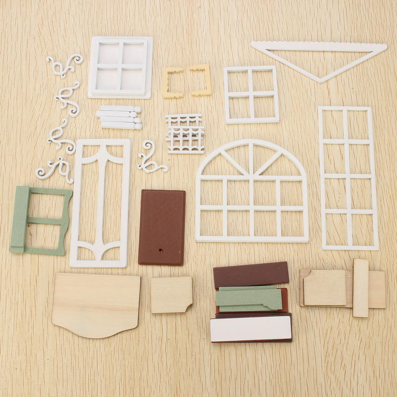 DIY Doll House Miniature Kit Collection Gift With Light