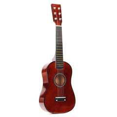 23 Inch 6-String Brown Basswood Ukulele Mini Musical Instrument For Children