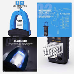 Intelligent Digital Auto Range Clamp Multimeter Anti Burning