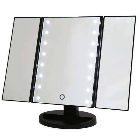 Portable Folding Table 16 LEDs Lamp Luminous Cosmetic Mirror - JustgreenBox