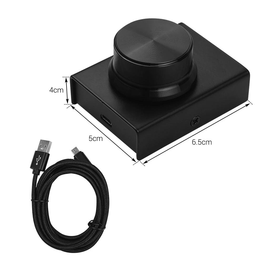 USB Volume Control Knob Computer Audio Controller Adjuster Supports Mute Function with Cable