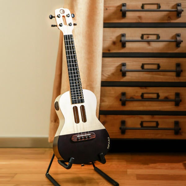 23 Inch 4 String Smart Ukulele with APP Controlled LED Light Bluetooth Connect