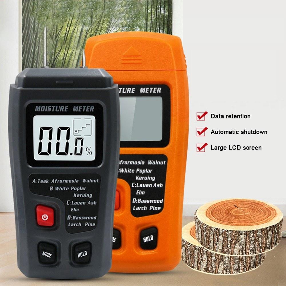 Wood Moisture Tester Meter Floor Carton Black Meter