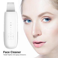 Ultrasonic Face Cleaner Skin Scrubber Care Massager Facial Tighten Anti-aging Wrinkle Removal