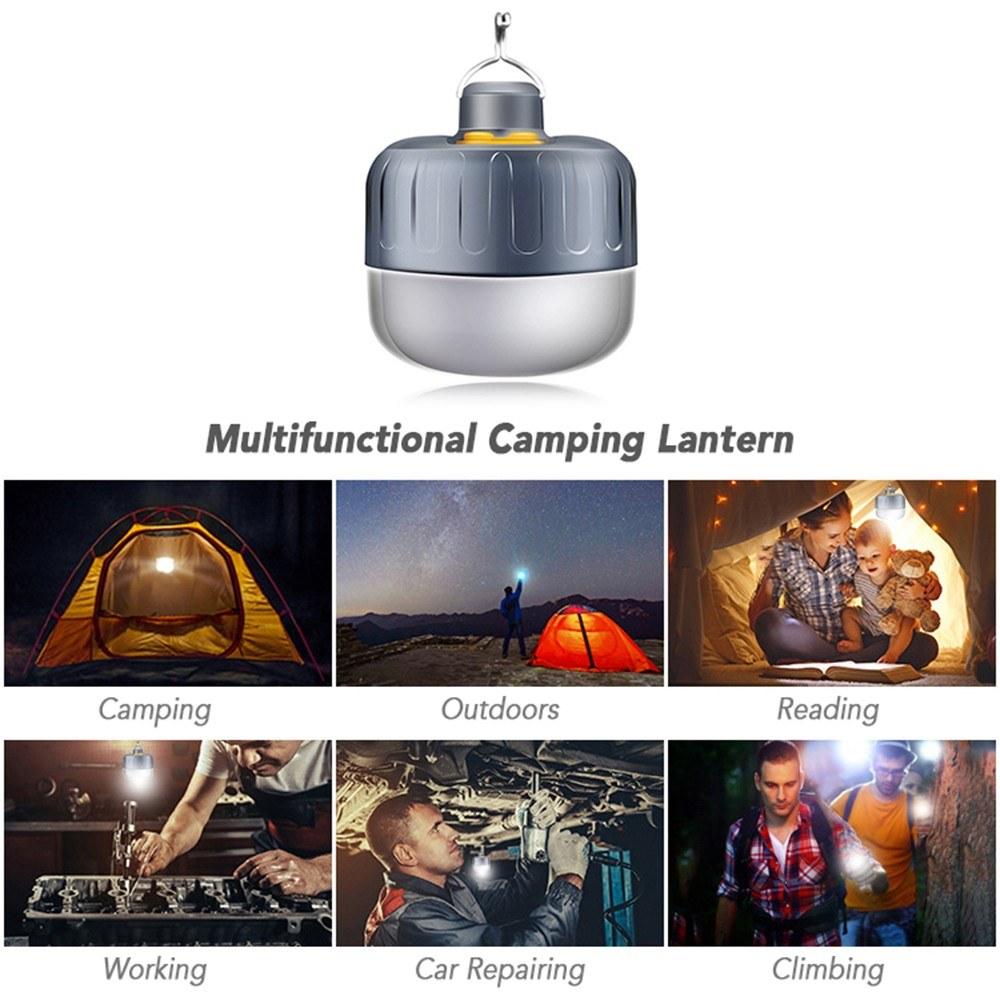 Portable Camping Lantern IPX6 Waterproof Rechargeable Tent