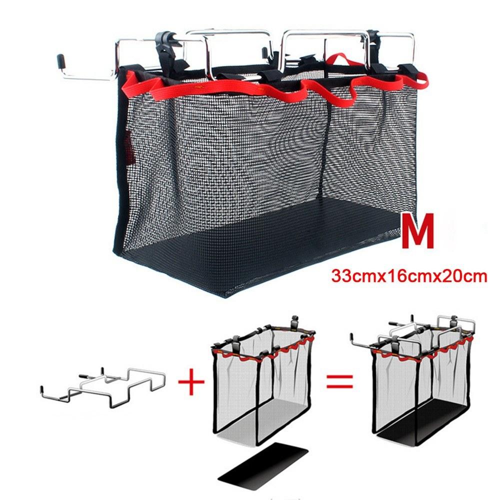 Outdoor Camping Wire Rack Portable Mesh Bag Picnic Table Barbecue Kit Kitchen Net Folding Hanging