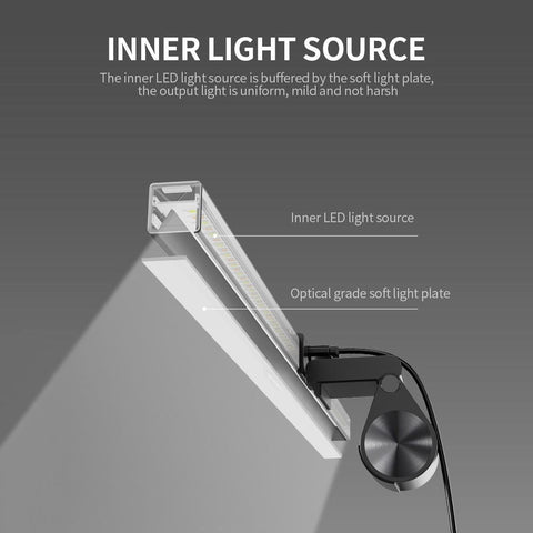 USB Screen Lamp Computer Monitor Hanging Light LED Eye-caring Desk Office Study Reading for PC
