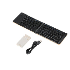 Wireless BT Keyboard Foldable Portable Ultra Slim