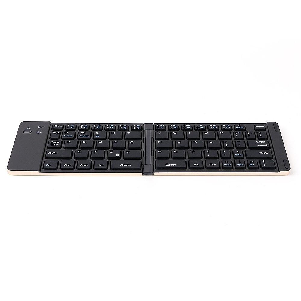 Wireless BT Keyboard Foldable Portable Ultra Slim