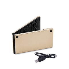 Wireless BT Keyboard Foldable Portable Ultra Slim