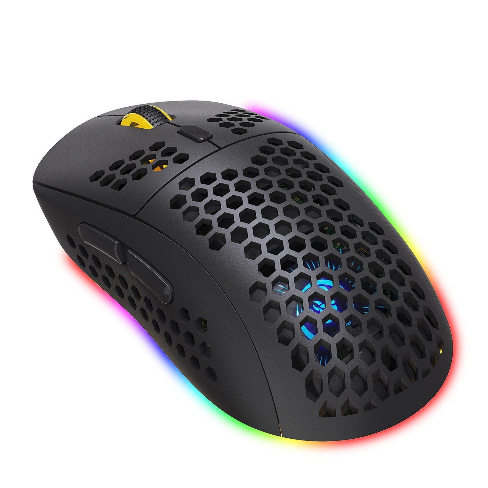 Three Mode Wireless Mouse RGB Lighting with Adjustable DPI