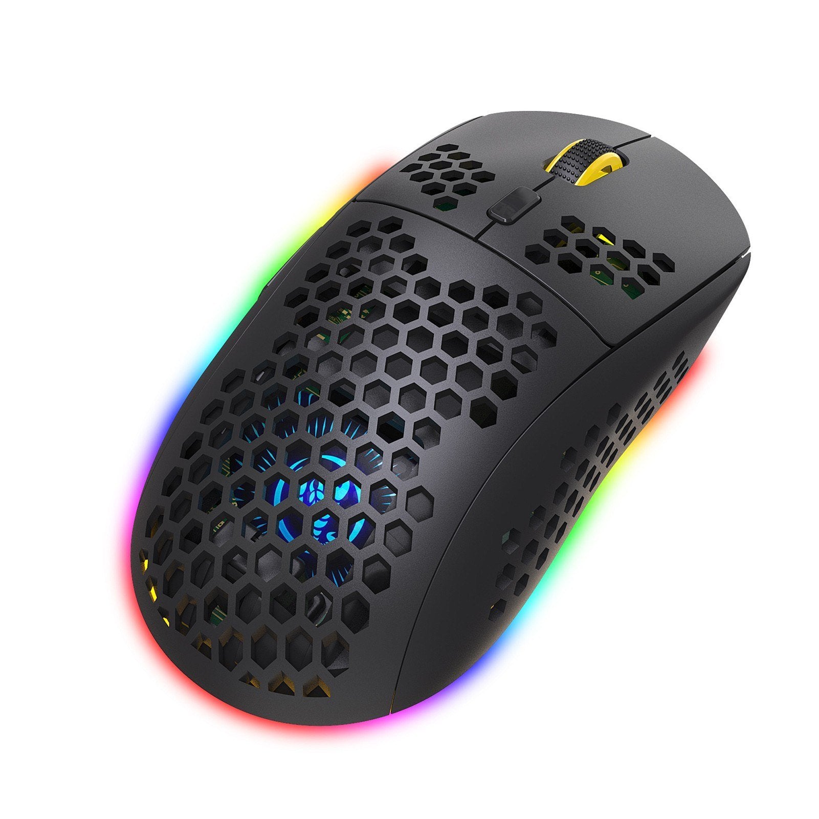 Three Mode Wireless Mouse RGB Lighting with Adjustable DPI