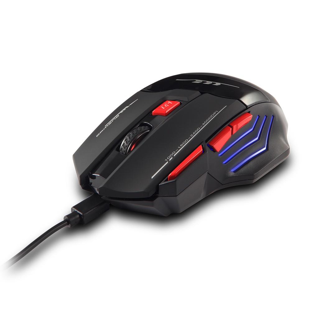 Wireless Gaming Mouse Rechargeable Adjustable 4000DPI Optical 2.4G 30m