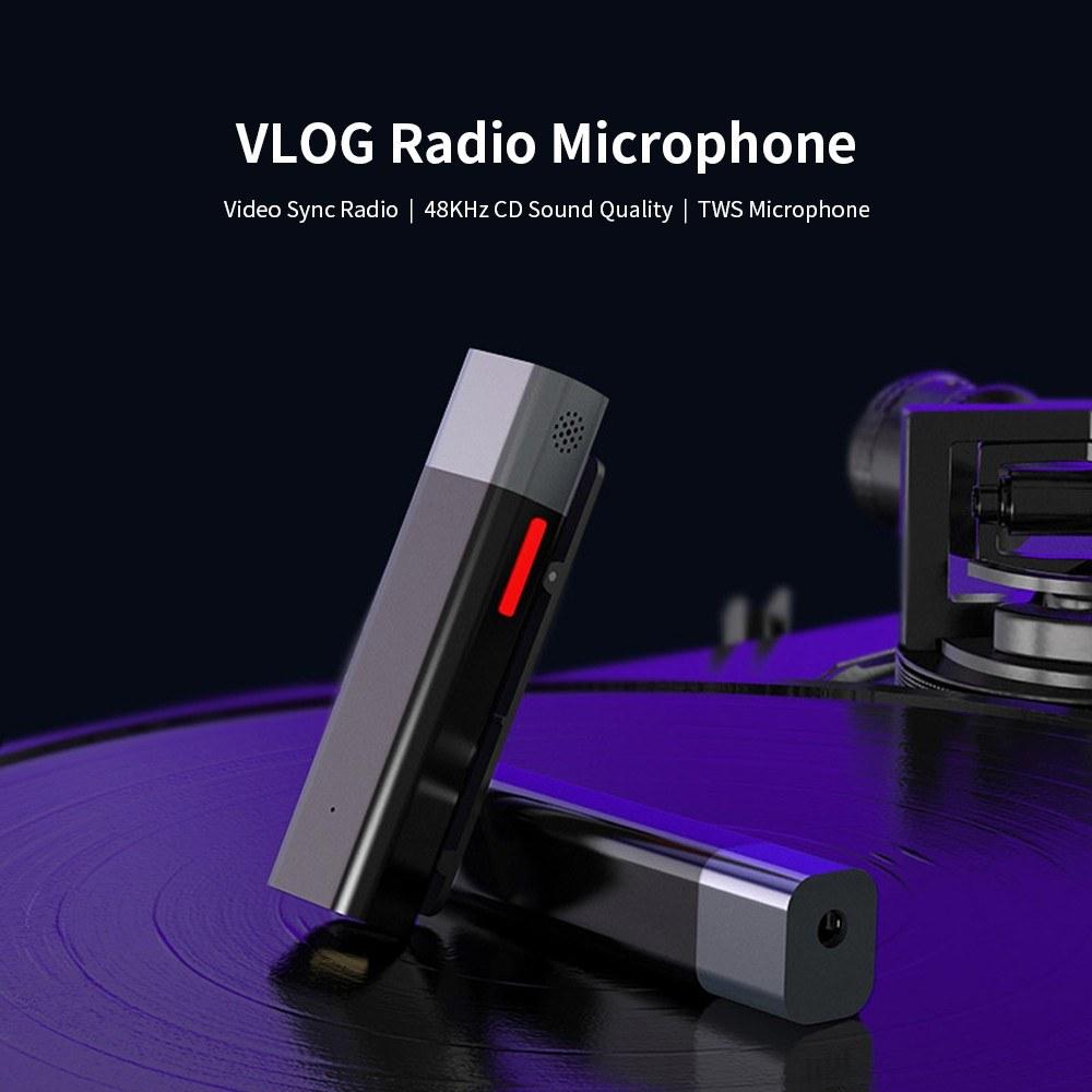 Wireless BT Microphone Headset Vlog Video Radio Device