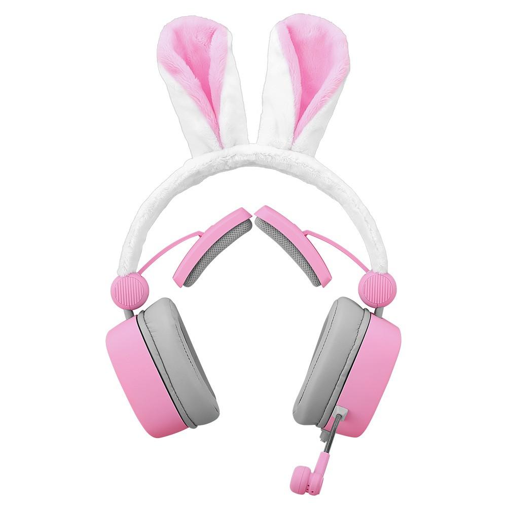 Rabbit Ears Headset 3.5mm Gaming Passive Noise Cancelling 7.1 Virtual Channel Live