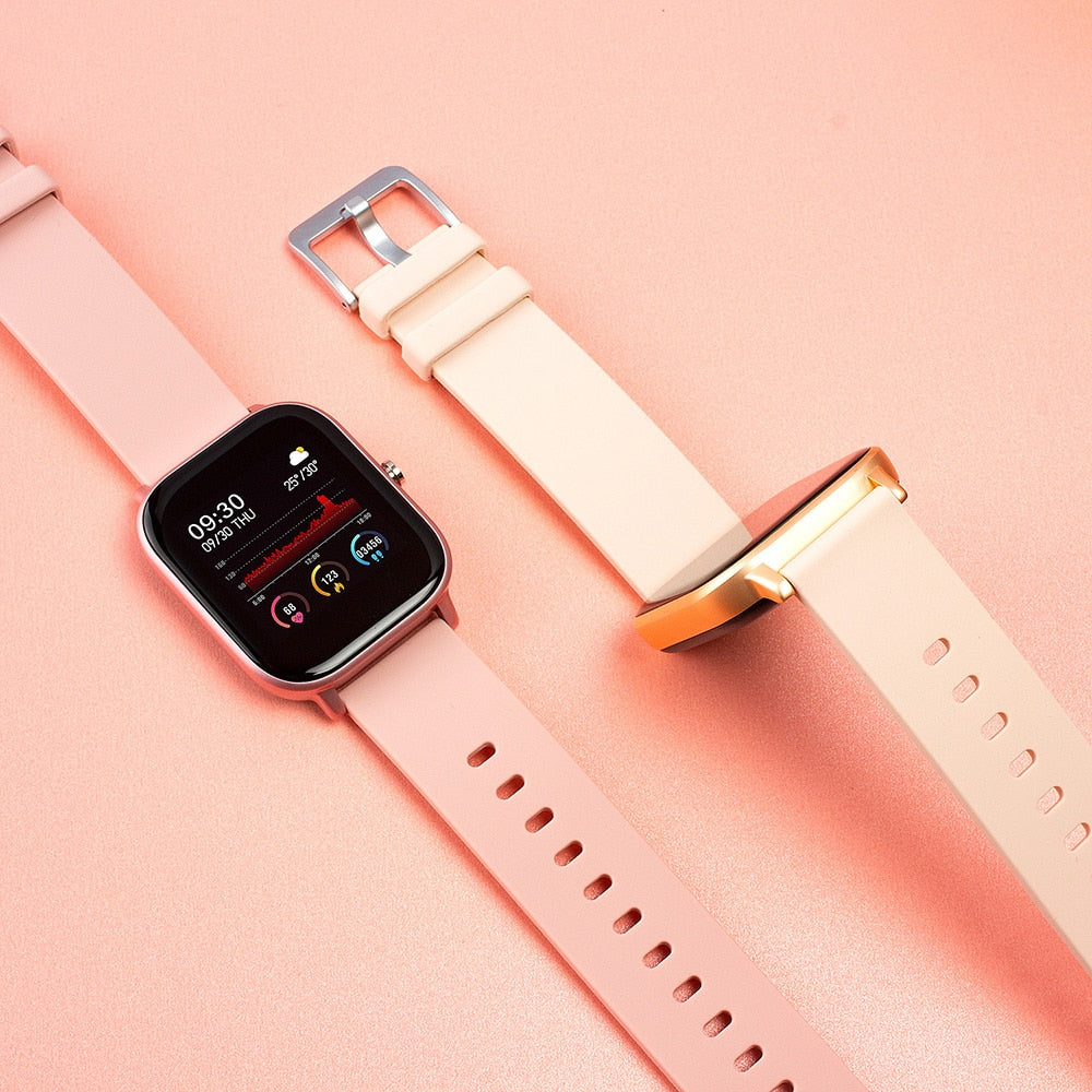 1.4 inch Smart Watch Men Full Touch Fitness Tracker Blood Pressure Smart Clock Women GTS Smartwatch