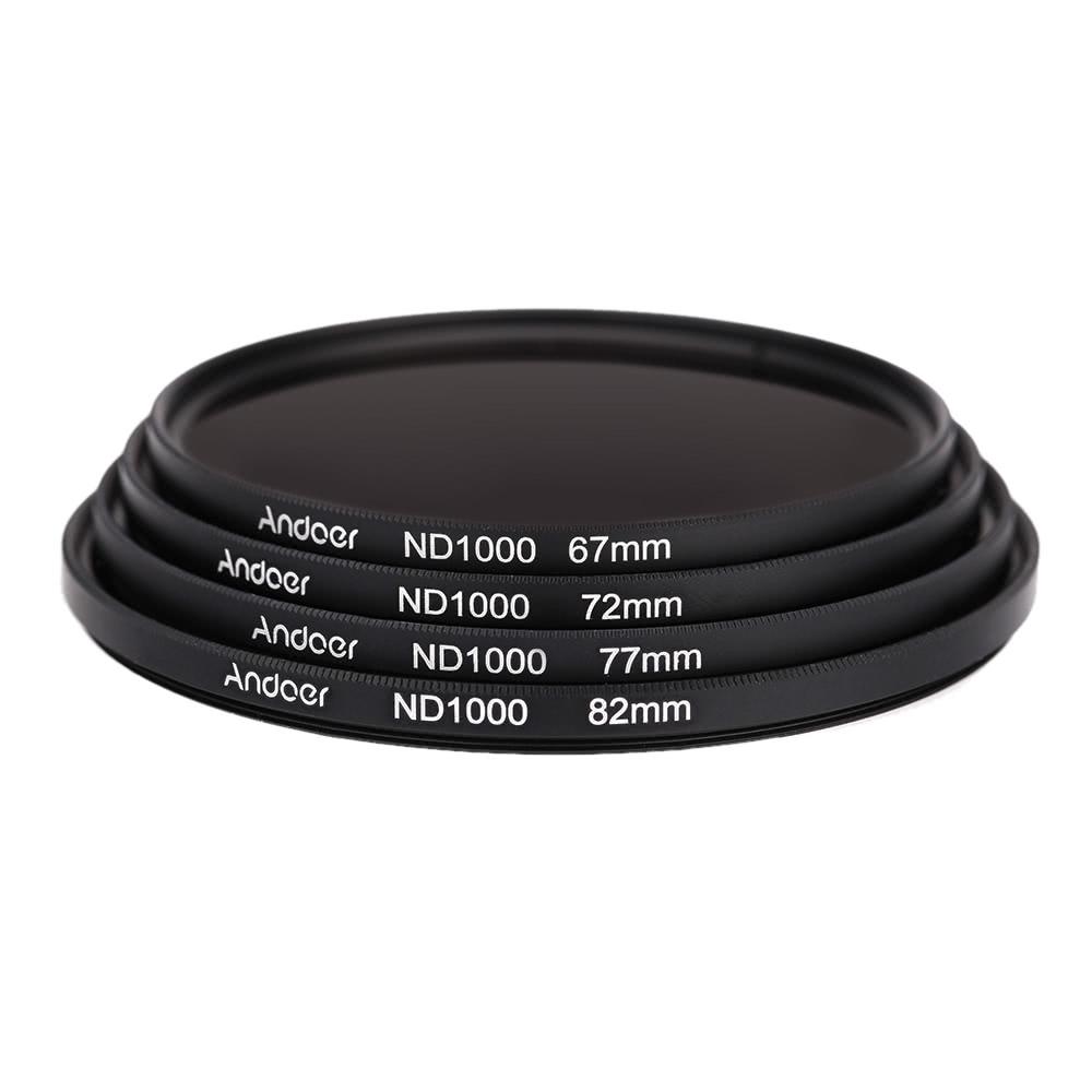 77mm 10 Stop Fader Neutral Density Filter for Nikon Canon DSLR Camera
