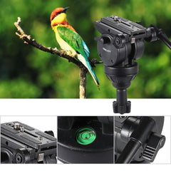 Alloy Video Photo Tripod Kit 360°Panorama Pan Fluid Ball Head for DSLR Camera Recorder DV