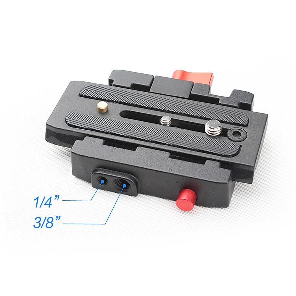 Quick Release Clamp Adapter + Plate P200 Compatible for Manfrotto 501 500AH 701HDV 503HDV Q5