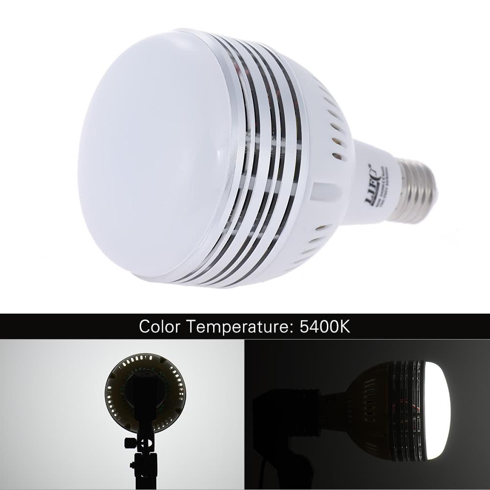 60W LED Daylight Balanced E27 5400K Light Bulb Studio Modeling Lamp for Photography Video Lighting 100~250V