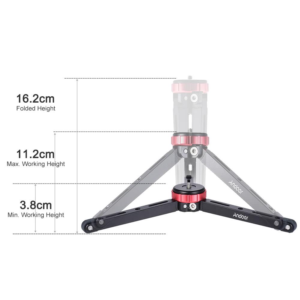 Portable Tabletop Tripod Mini Mobile/Camera Photography Bracket with 1/4" Screw Mount