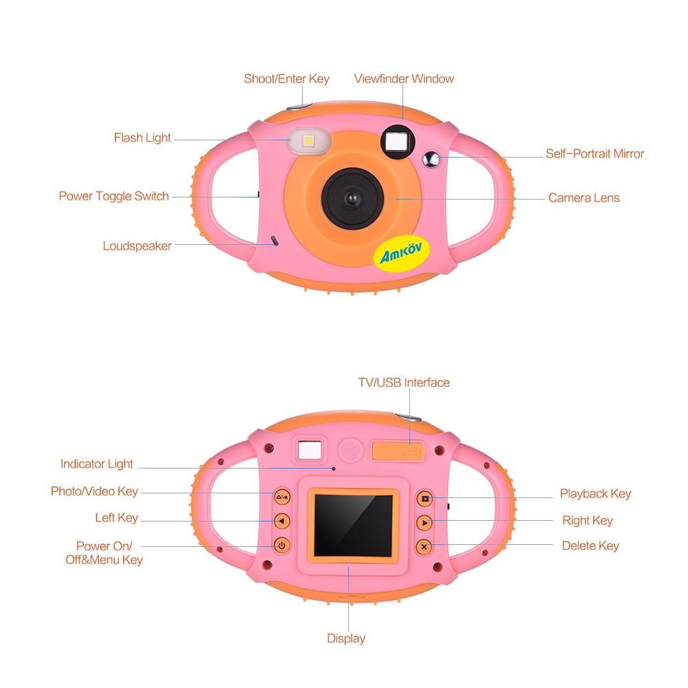 Cute Digital Video Camera 5 Mega Built-in Lithium Battery