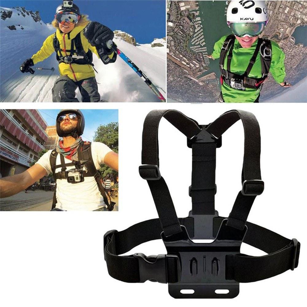 Three-piece Suit Adjustable Action For Gopro Camera Chest Strap Headband Floating Hand Grip