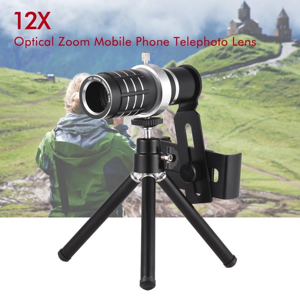 Optical Zoom Mobile Phone Telephoto Lens with Tripod for iPhone Samsung HTC Nokia Sony