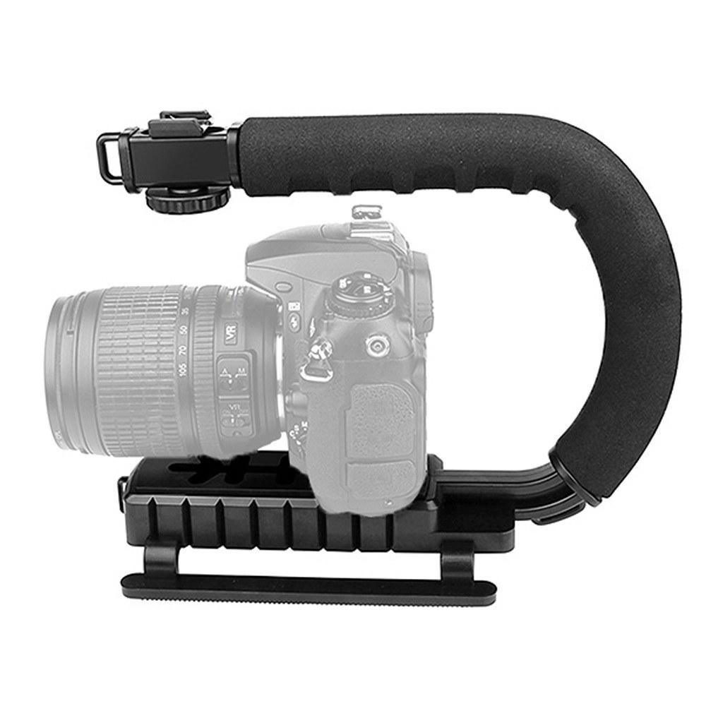 Camera Handheld Holder Flash Bracket U type Hand Motion Stabilizer Stable Frame Grip for Video DSLR SLR