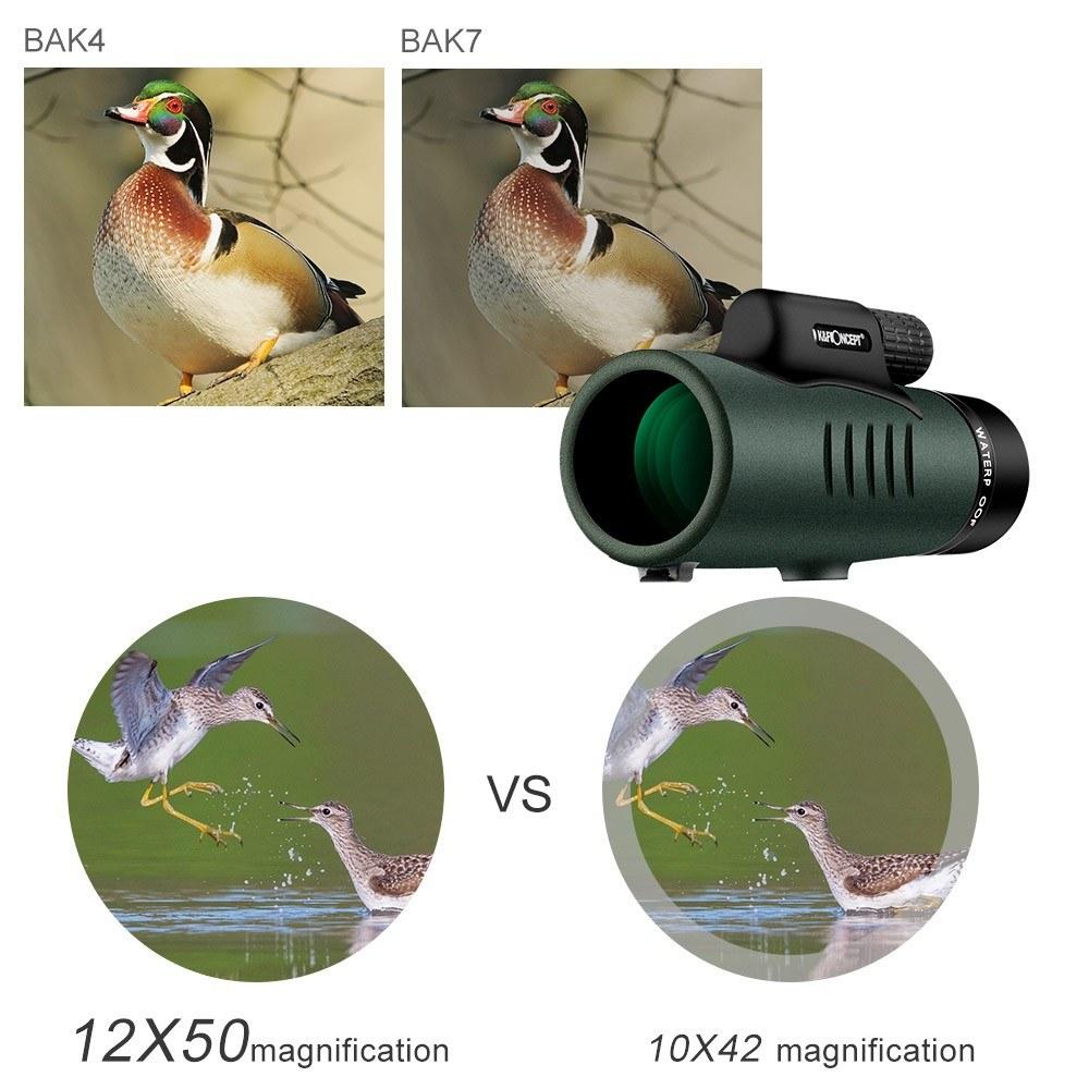 12X50 Single-tube HD Monocular Telescope