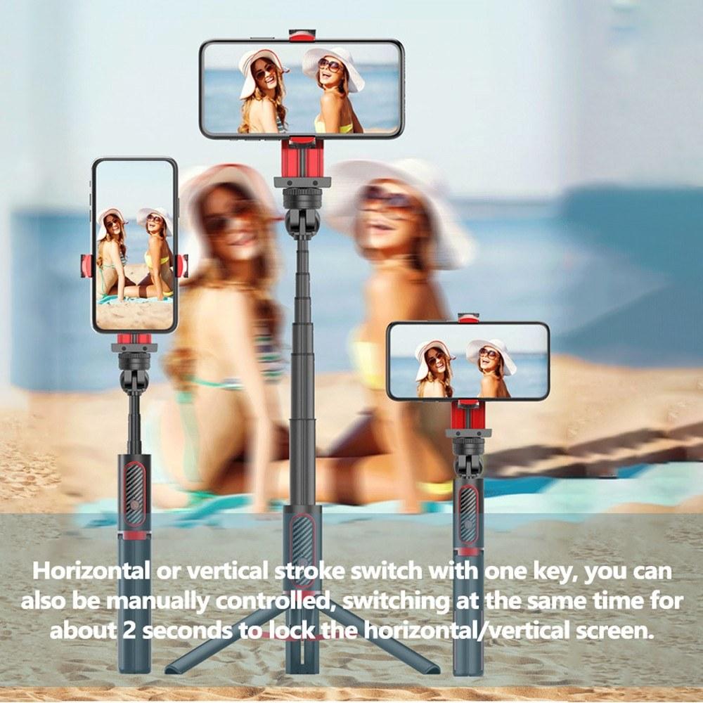 Cell Phone Selfie Uniaxial Stabilizer Machine Images Stabilization Live BT Anti-shake Tripod Steadys Device