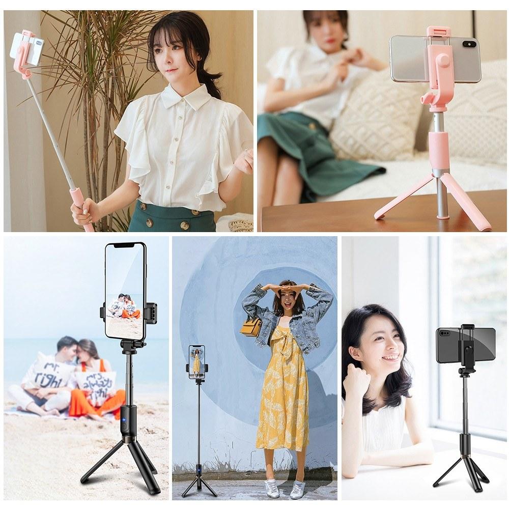 Selfie Tripod Stand and Phone Holder Multi-functional Cellphone Selfie Rod