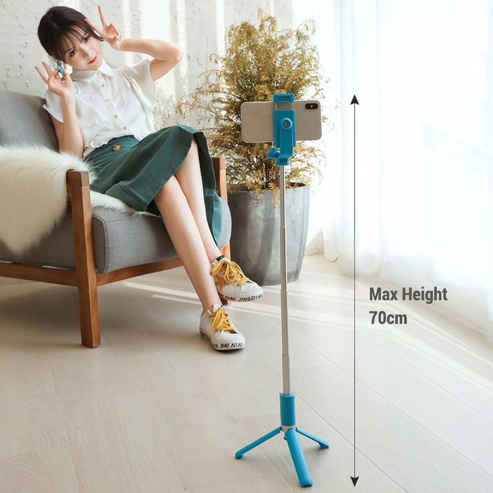 Selfie Tripod Stand and Phone Holder Multi-functional Cellphone Selfie Rod