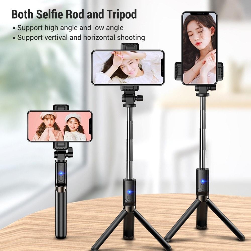 Selfie Tripod Stand and Phone Holder Multi-functional Cellphone Selfie Rod