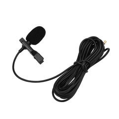 Omni-directional Condenser Lavalier Microphone with Foam Windshield 3.5mm TRRS 3.5mmTRS Adapter 3m Cable