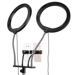 10 Inch/26cm Bi-color Dimmable Dual Selfie Ring Video Light Kit