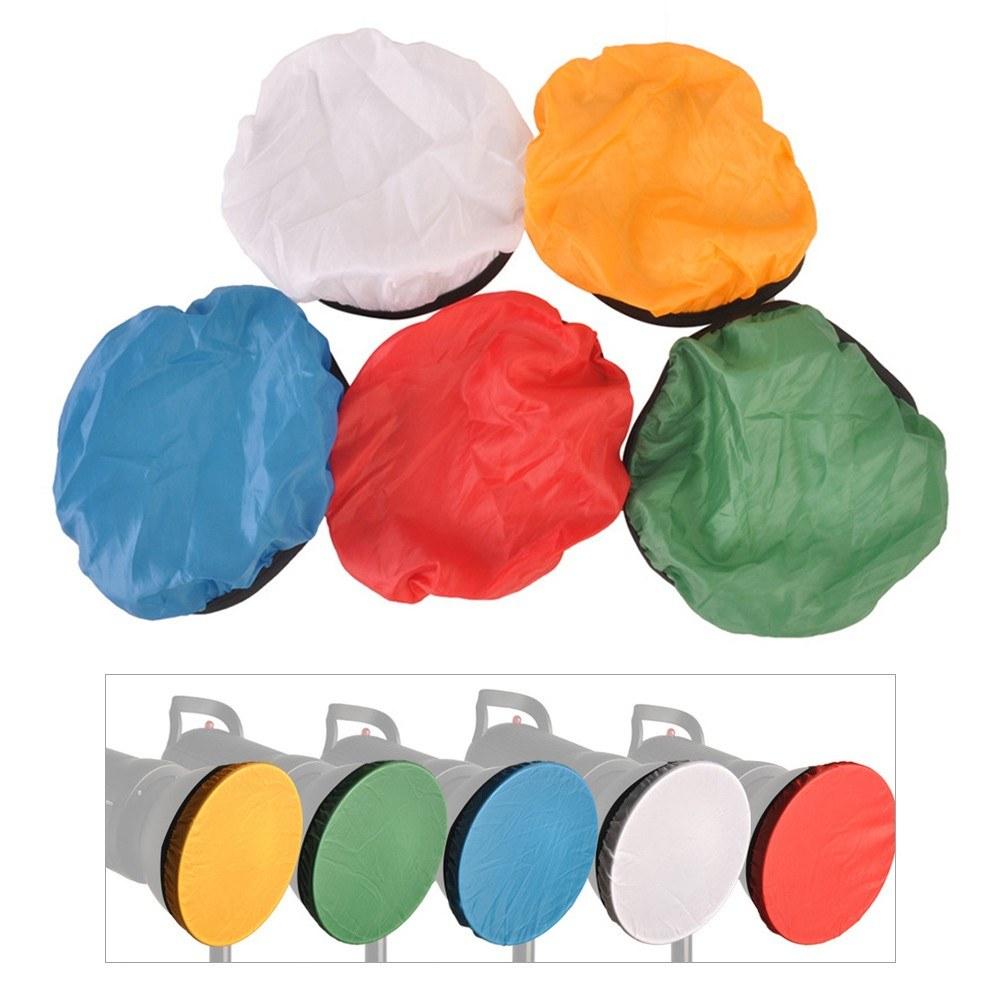 5Pcs Photography Light Shade Cloth Soft Diffuser Cover Blue/Red/Green/White/Yellow for 45°/55° Studio