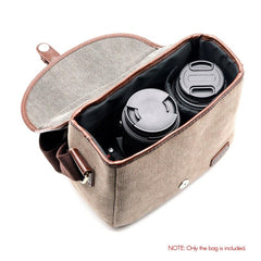 Camera Bag SLR/DSLR Gadget Stylish Retro Shoulder Carrying Photography Accessory Gear Case