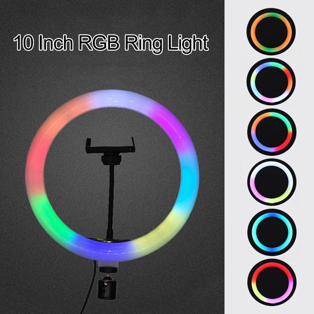 10 Inch RGB Ring Light Photography Lamp Beauty