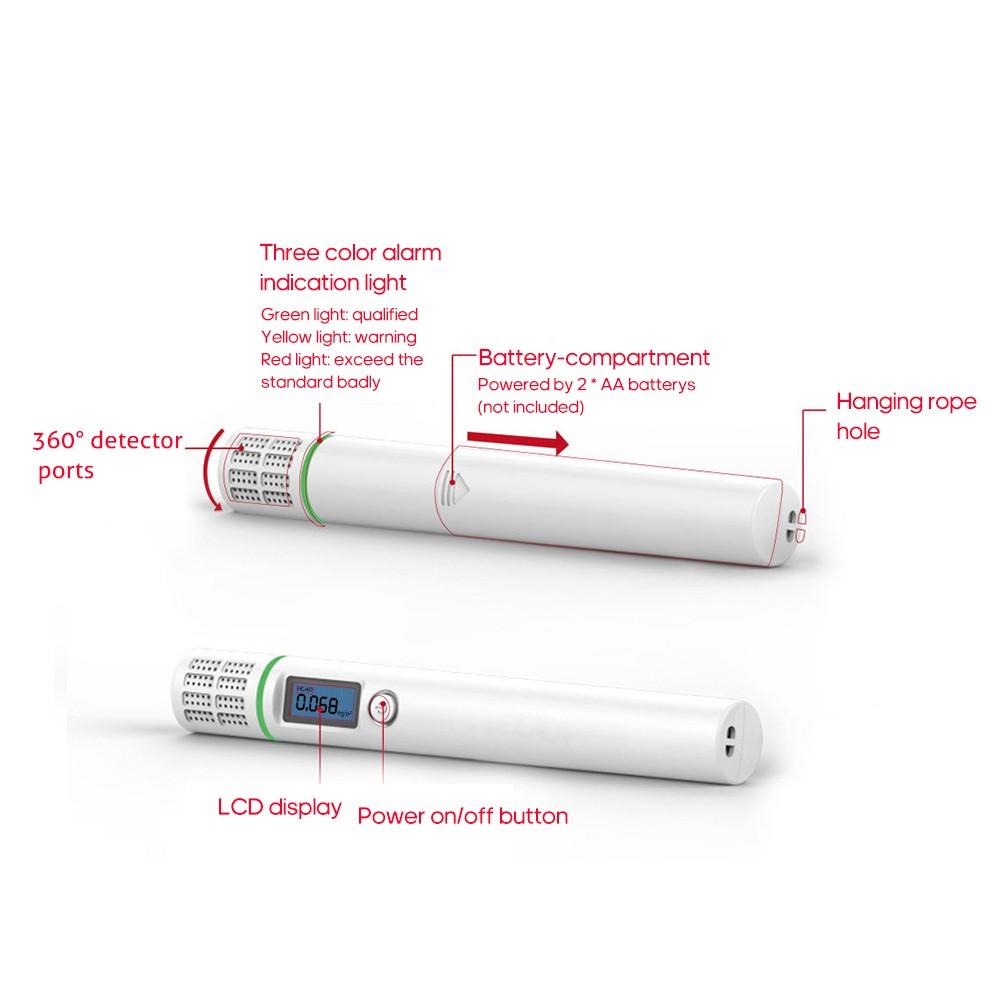 Portable Formaldehyde(HCHO) Detector with LCD Display High Accuracy TVOC Sensor Tester