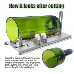 DIY Glass Bottle Cutter Adjustable Sizes Metal Glassbottle Cut Machine