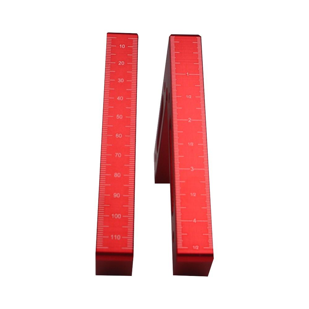 90 Degree Precise Clamping Square Scales Woodworking Machinist Positioning Right Angle Ruler Measure