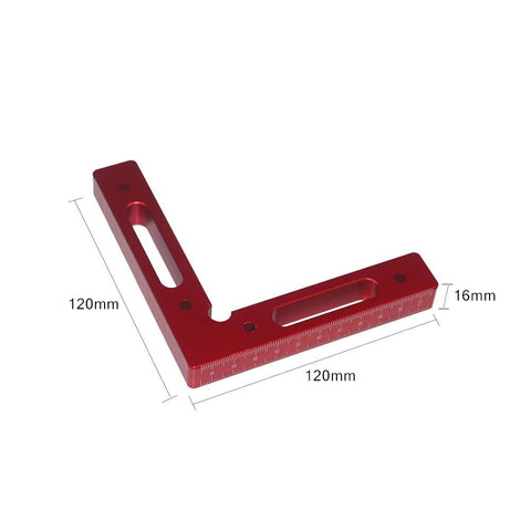 90 Degree Precise Clamping Square Scales Woodworking Machinist Positioning Right Angle Ruler Measure